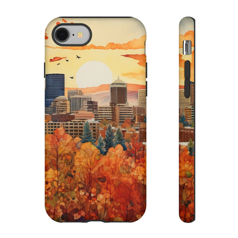 An Urban Autumn Overlook - Impact Resistant Phone Case iPhone 8 Matte